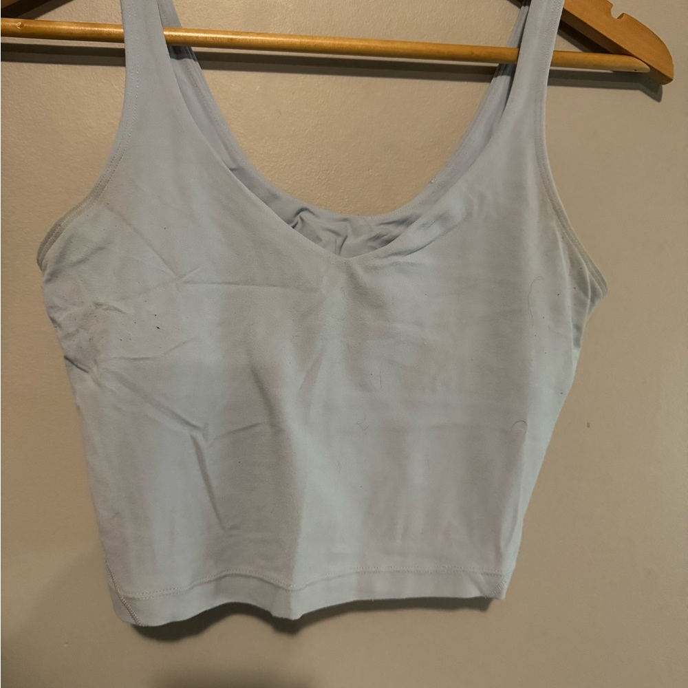 Lululemon Athletica Light Blue Crop Top